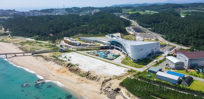 울진에 있는 국립 해양과학관전경