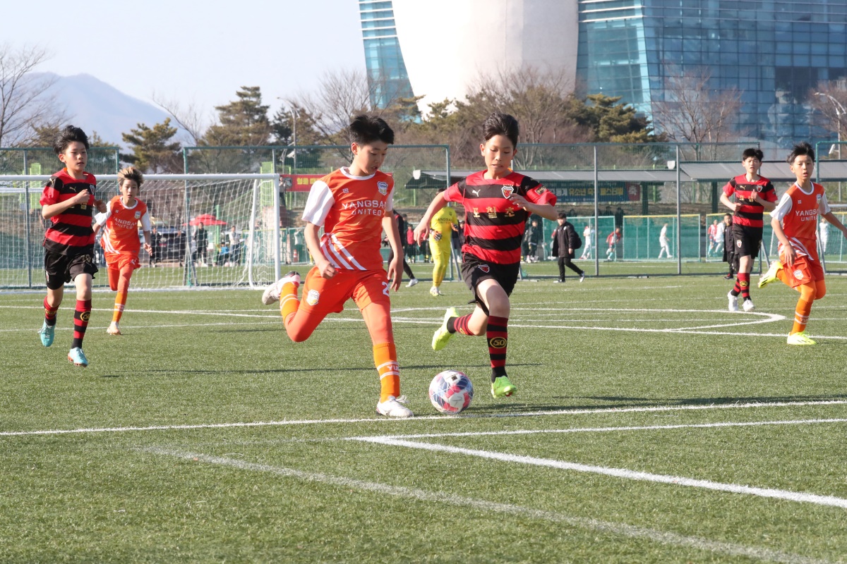 지난 17일 경주축구공원에서 2024 경주 유소년 축구 페스티벌 대회가 진행되고 있다.[경주시 제공]