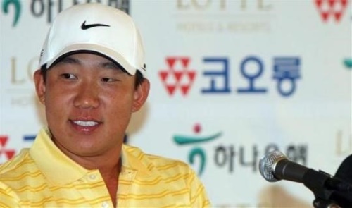 2008년 코오롱 한국오픈에 출전한 앳된 얼굴의 앤서니 김.