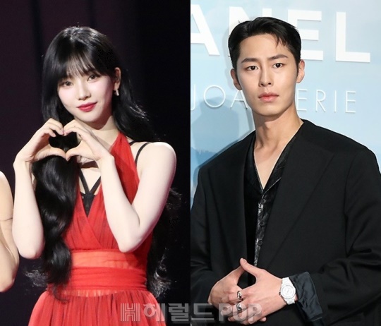 카리나, 이재욱/사진=민선유 기자
