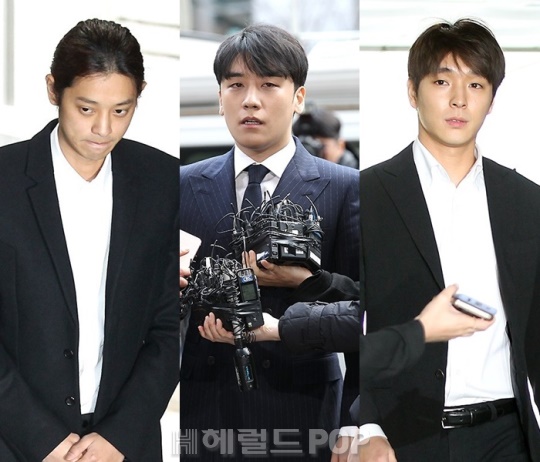 정준영, 승리, 최종훈/사진=헤럴드팝 DB
