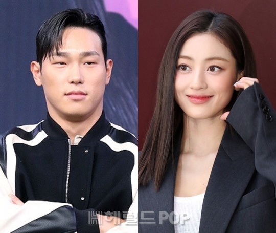 윤성빈, 지효/사진=민선유기자