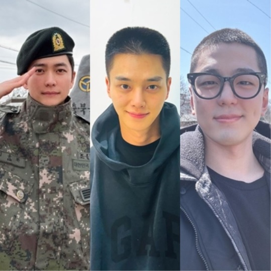 강태오, 송강, 김민규/사진=SNS