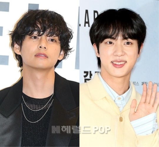 방탄소년단 뷔, 진/사진=헤럴드POP DB
