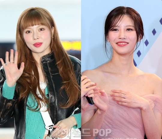 현아, 이미주/사진=민선유 기자