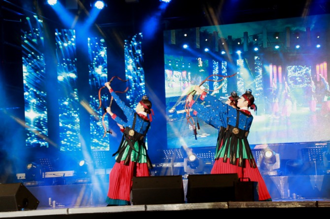 활축제 개막식 모습(예천군 제공)