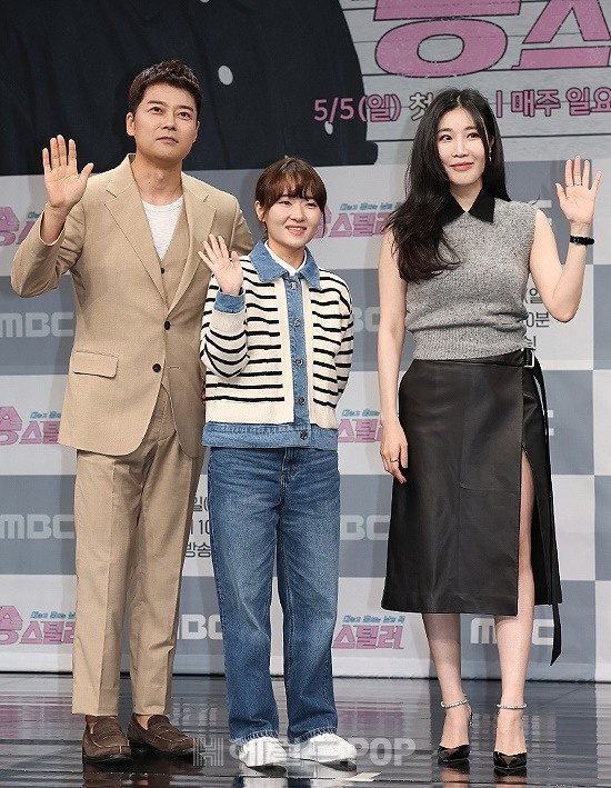 전현무, 장하린PD, 이해리/사진=민선유 기자