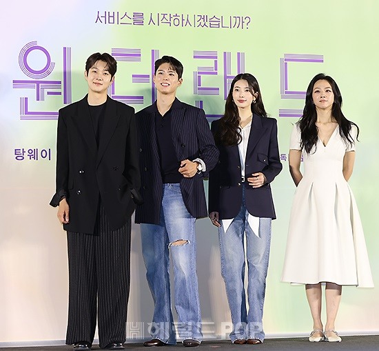 배우 최우식, 박보검, 수지, 탕웨이/사진=민선유 기자