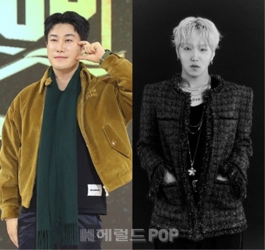 산이, 비오/사진=민선유 기자, 비오 SNS