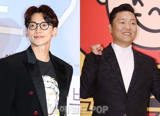 가수 비, 싸이/사진=헤럴드POP DB