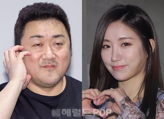 배우 마동석, 예정화/사진=헤럴드POP DB
