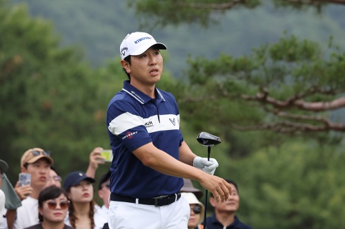 대회 첫날 3언더파로 선전한 배상문. [사진=KPGA]