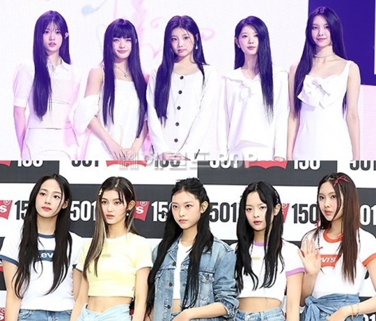 아일릿(위), 뉴진스(아래)/사진=민선유 기자