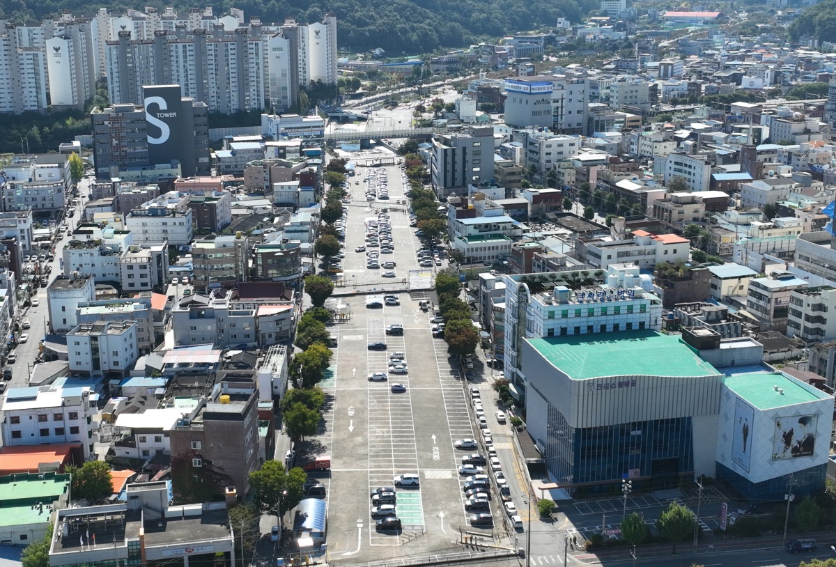 금오천 공영주차장 전경.[구미도시공사 제공]