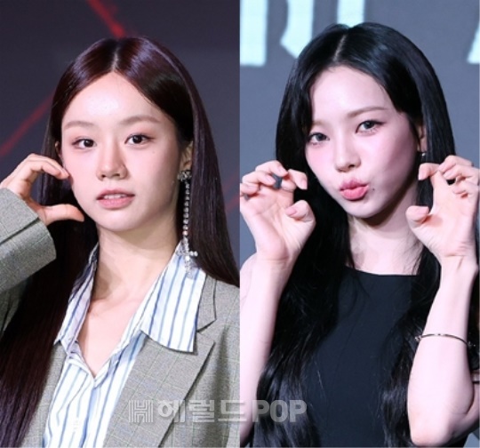 혜리, 카리나/사진=헤럴드POP DB