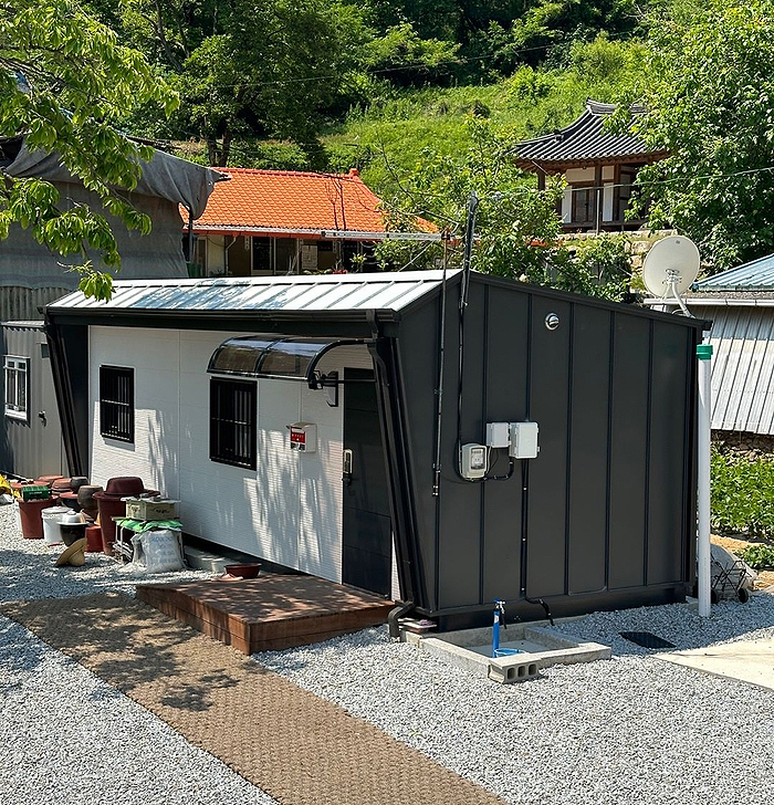 이재민 임시조립주택. (예천군제공)