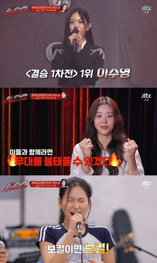 JTBC '걸스 온 파이어‘캡쳐