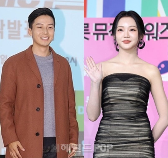 허경환, 홍지윤/사진=헤럴드POP DB
