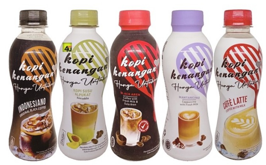 인도네시아 Kopi Kenagan 커피 체인점의 RTD 커피 음료