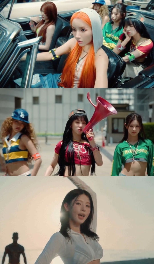 (여자)아이들 '클락션' MV 캡처