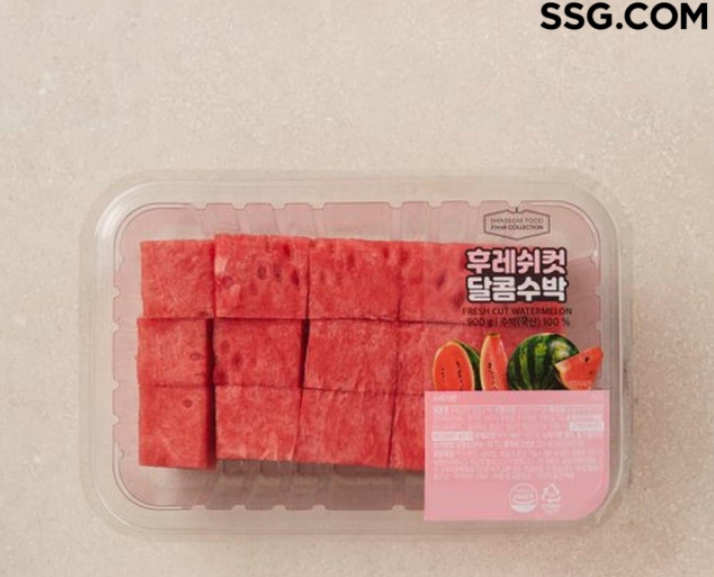 SSG닷컴에서 판매하는 조각 수박. [SSG닷컴 제공]