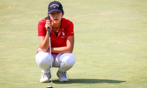 무빙 데이에 1타 차 선두로 올라선 재미교포 안드레아 리. [사진=LPGA]