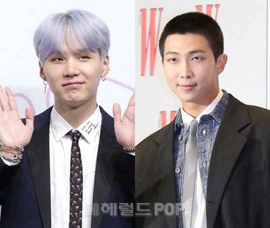 슈가, RM/사진=헤럴드POP DB