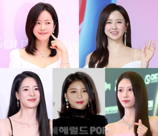 한지민, 은가은, 임지연, 에일리, 이미주/사진=헤럴드POP DB