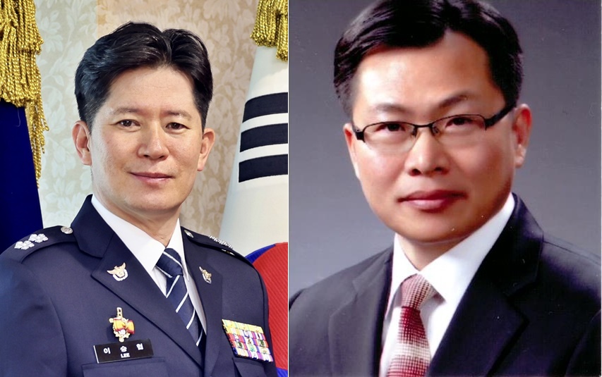 이승협 대구경찰청장(왼쪽)과 송준섭 대구경찰청 수사부장.[대구경찰청 제공]
