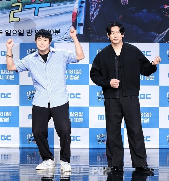 기안84, 유태오/사진=민선유 기자