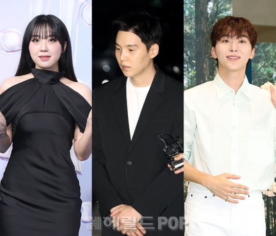이영지, 슈가, 승관/사진=민선유 기자