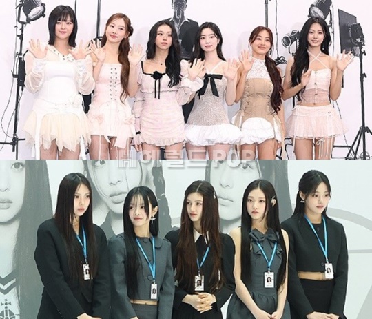 트와이스(위), 뉴진스(아래)/사진=민선유 기자