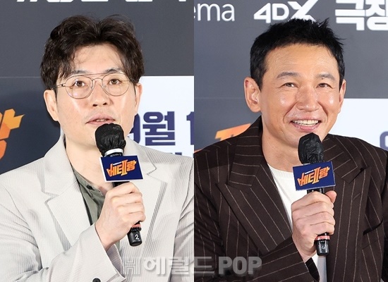 류승완 감독, 배우 황정민/사진=민선유 기자