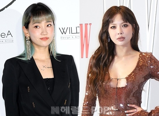 가수 핫펠트, 현아/사진=헤럴드POP DB