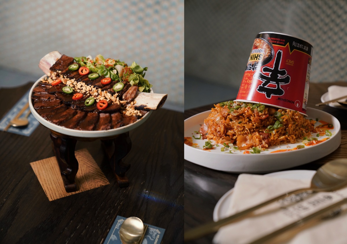 호족반 ‘NY호족갈비(왼쪽)’과 ‘컵라면 볶음밥’ [GFFG 제공]