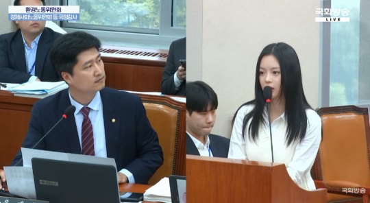국정감사 라이브 방송 캡처