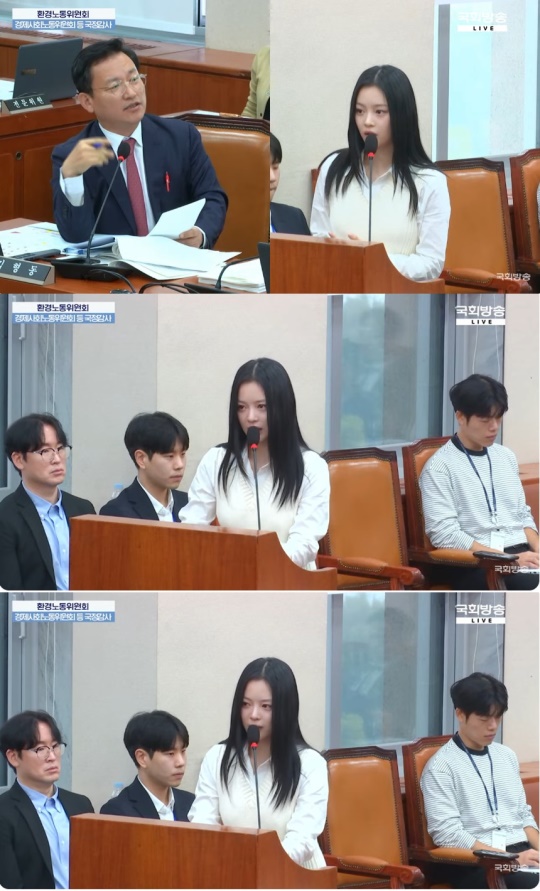 국감 라이브 방송 캡처