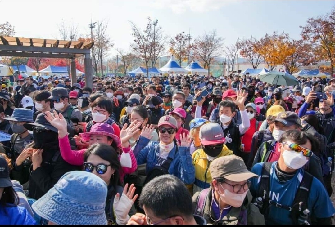 2022년 신라의 달밤 걷기대회 행사 모습.[경주시 제공]