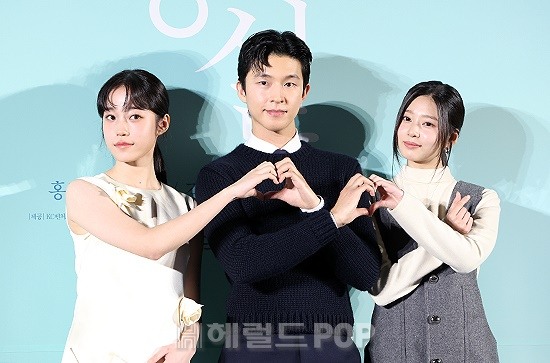 배우 노윤서, 홍경, 김민주/사진=민선유 기자