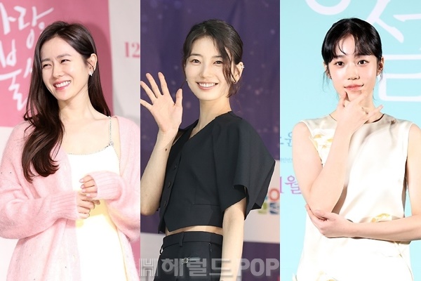 배우 손예진, 수지, 노윤서/사진=헤럴드POP DB