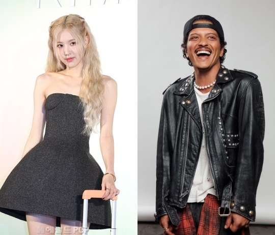 로제, 브루노마스/사진=민선유 기자, 브루노마스 SNS