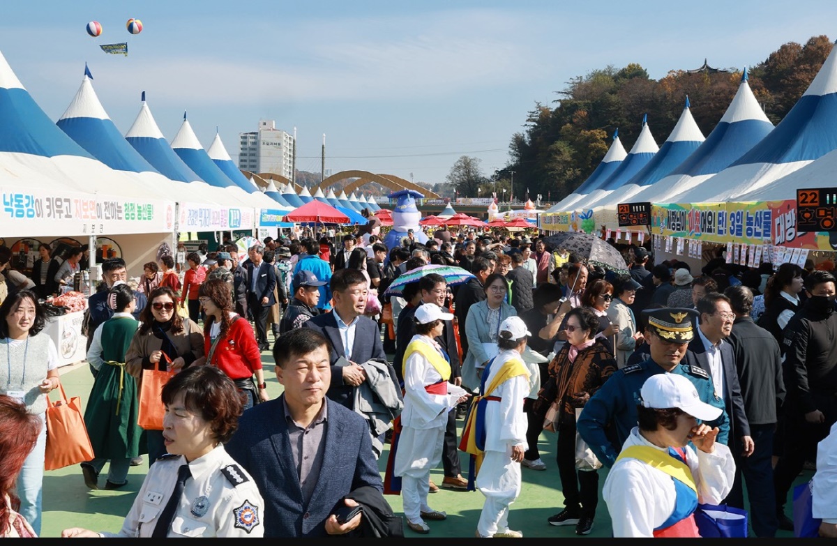 지난해 열린 예천농산물축제에 많은 인파가 몰렸다(헤럴드 DB)