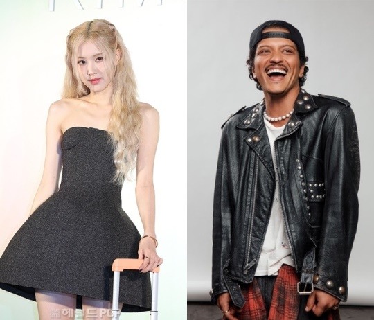 로제, 브루노마스/사진=민선유 기자, 브루노마스 SNS