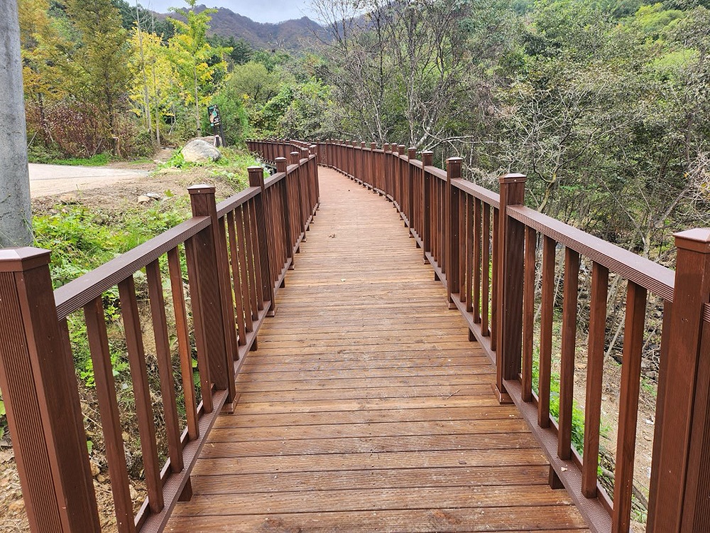 국립산림치유원의 )원내 무장애치유숲길 준공 모습(국립산림치유원제공)