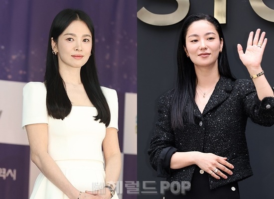 배우 송혜교, 전여빈/사진=민선유 기자