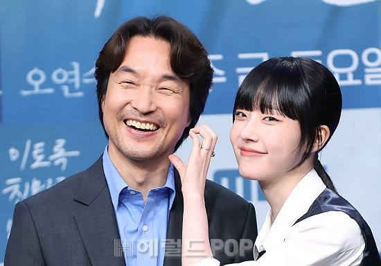배우 한석규, 채원빈/사진=민선유 기자