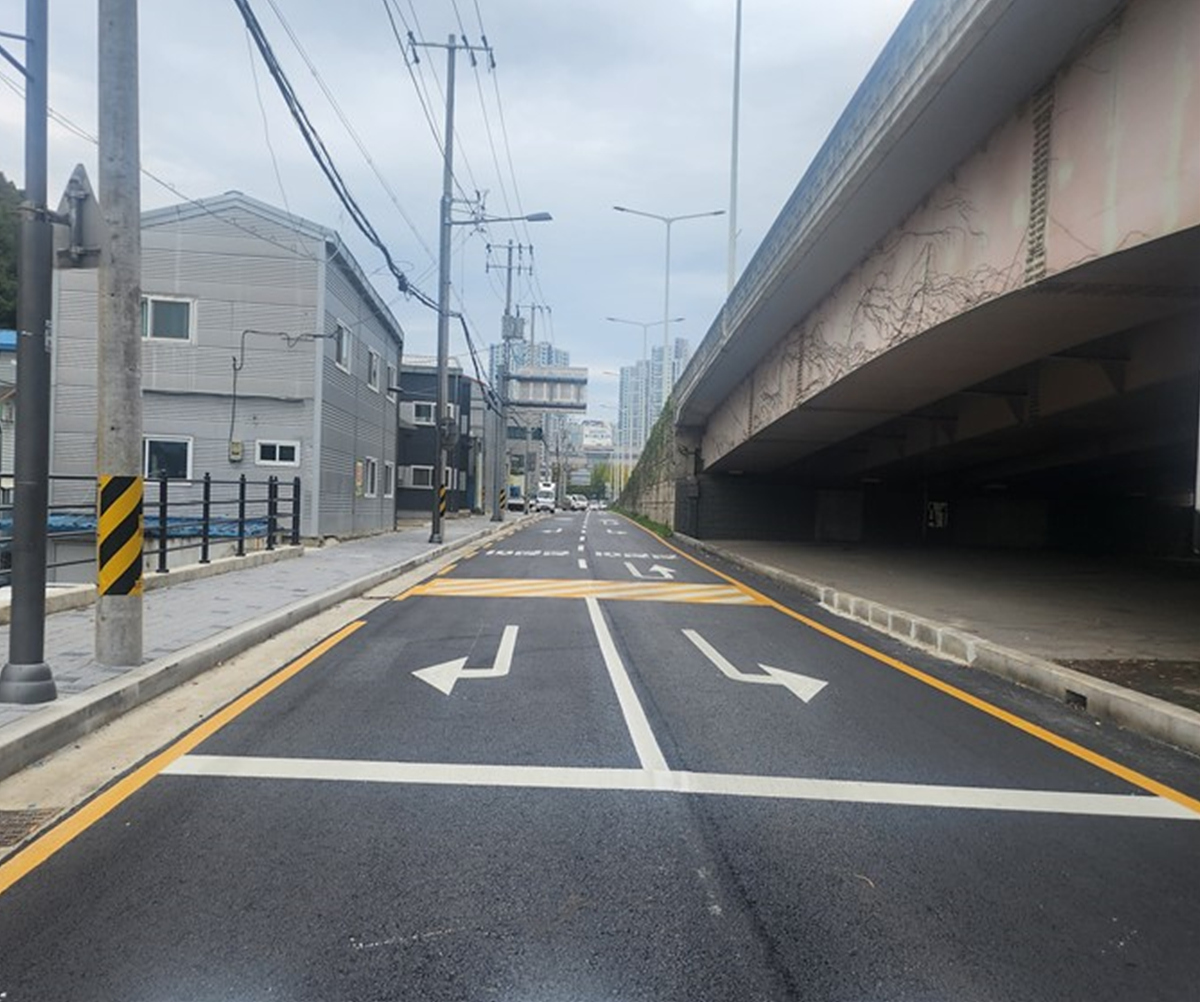 대구 북구 매천대교 확장로 모습.[대구시 제공]