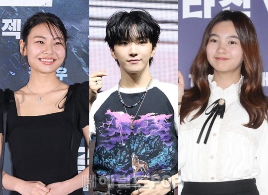 김수안, 운학, 갈소원/사진=헤럴드POP DB