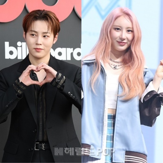 하성운, 이채연/사진=민선유 기자