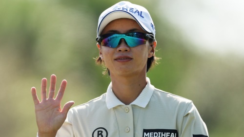 대회 첫날 1타 차 선두에 오른 안나린. [사진=LPGA]